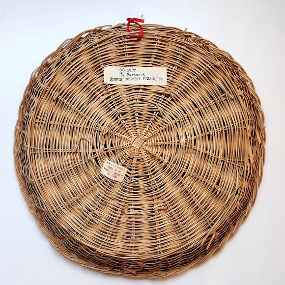 Vintage 1987 Christmas Needlepoint Wall Basket Christmas is Caring and Sharing - Picture 7 of 9